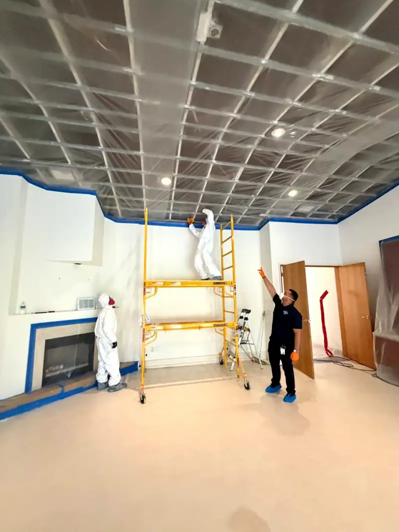 24/7 Service Pros technicians working on water damage restoration in Deerfield Beach, FL
